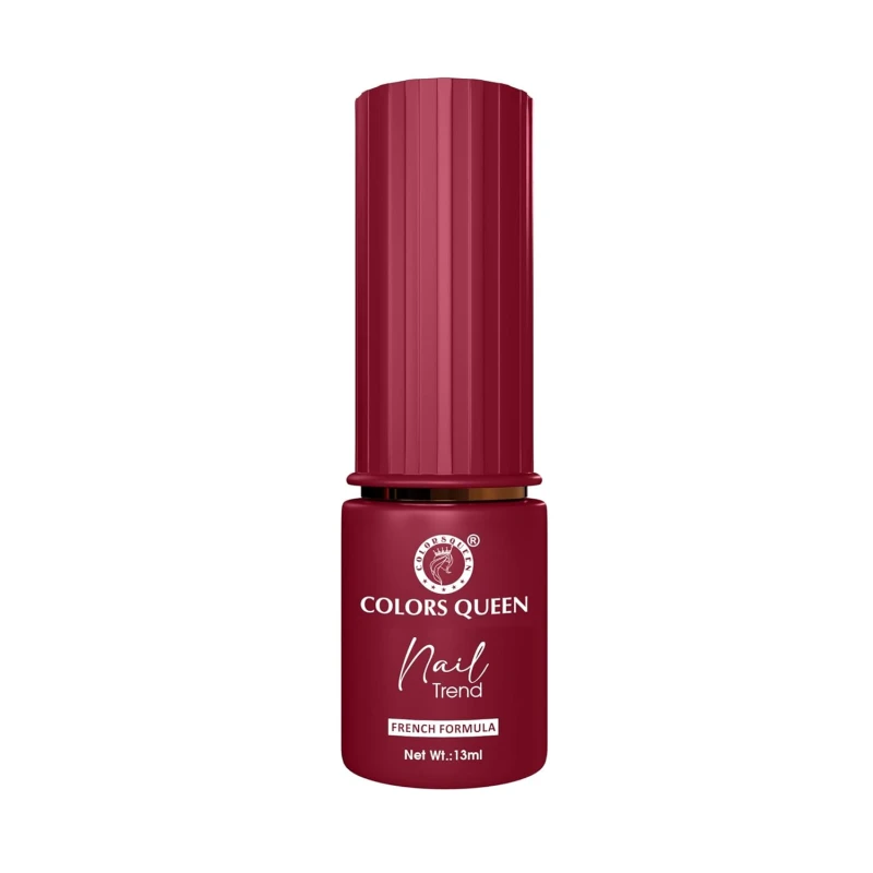 Colors Queen Nail Trend Glossy Nail Polish | Chip Resisting & Quick Drying Nail Paint with High Shine | 7 Toxin Free Formula | Vegan & Cruelty Free | Long Lasting & Vibrant Nail Paint for Women (Claret Crumb, 13ml) thumbnail 5